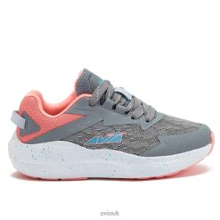 Athletic Sneakers |Avia Girls Avi-Storm R4F4N97 Medium Grey/Light Pink/Teal Green
