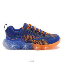 Light Up Sneakers |Avia Boys Avi-Ignite R4F4N86 Navy Blue/Black/Orange