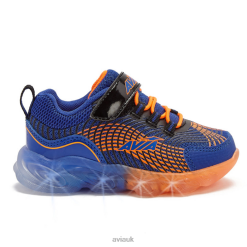 Light Up Sneakers |Avia Boys Toddler Avi-Ignite R4F4N89 Navy Blue/Black/Orange