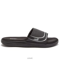 Slides |Avia Women Avi-Memory Foam Slides R4F4N44 Black/Silver Grey