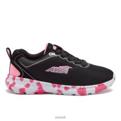Slip On Sneakers |Avia Girls Avi-Factor 2.0 R4F4N98 Black/Light Pink/Silver Grey
